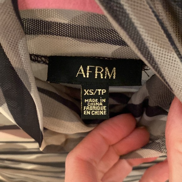 AFRM Shailene Long Sleeve Print
Mesh Dress Zebra Camo Small - Picture 3 of 4